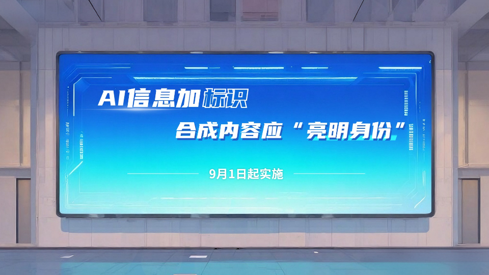 AI信息加標(biāo)識(shí)，合成內(nèi)容應(yīng)“亮明身份”！