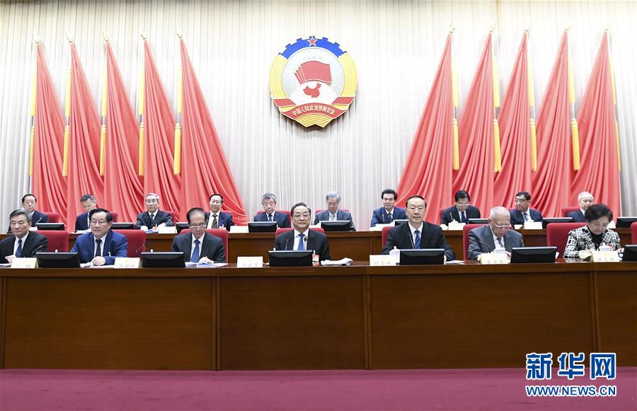 1月22日，政協第十二屆全國委員會常務委員會第二十四次會議在北京開幕。全國政協主席俞正聲出席開幕會。 新華社記者 燕雁 攝