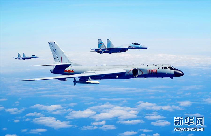 （圖文互動）（1）空軍發(fā)布宣傳片展現(xiàn)殲-20、蘇-35、轟-6K海上新航跡