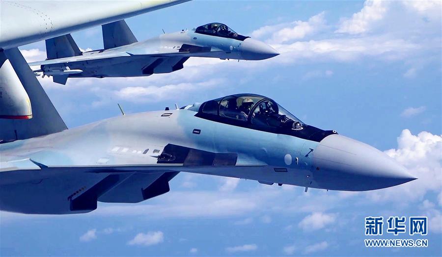 （圖文互動）（2）空軍發(fā)布宣傳片展現(xiàn)殲-20、蘇-35、轟-6K海上新航跡