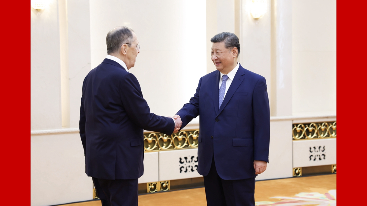 習近平會見俄羅斯外長拉夫羅夫