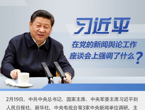 習近平在黨的新聞輿論工作座談會上強調了什么？