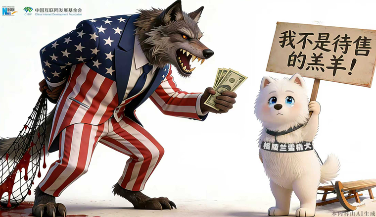 AI漫畫丨格陵蘭：我不是待售的羔羊！